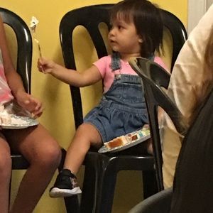 Vintage jean overall dress